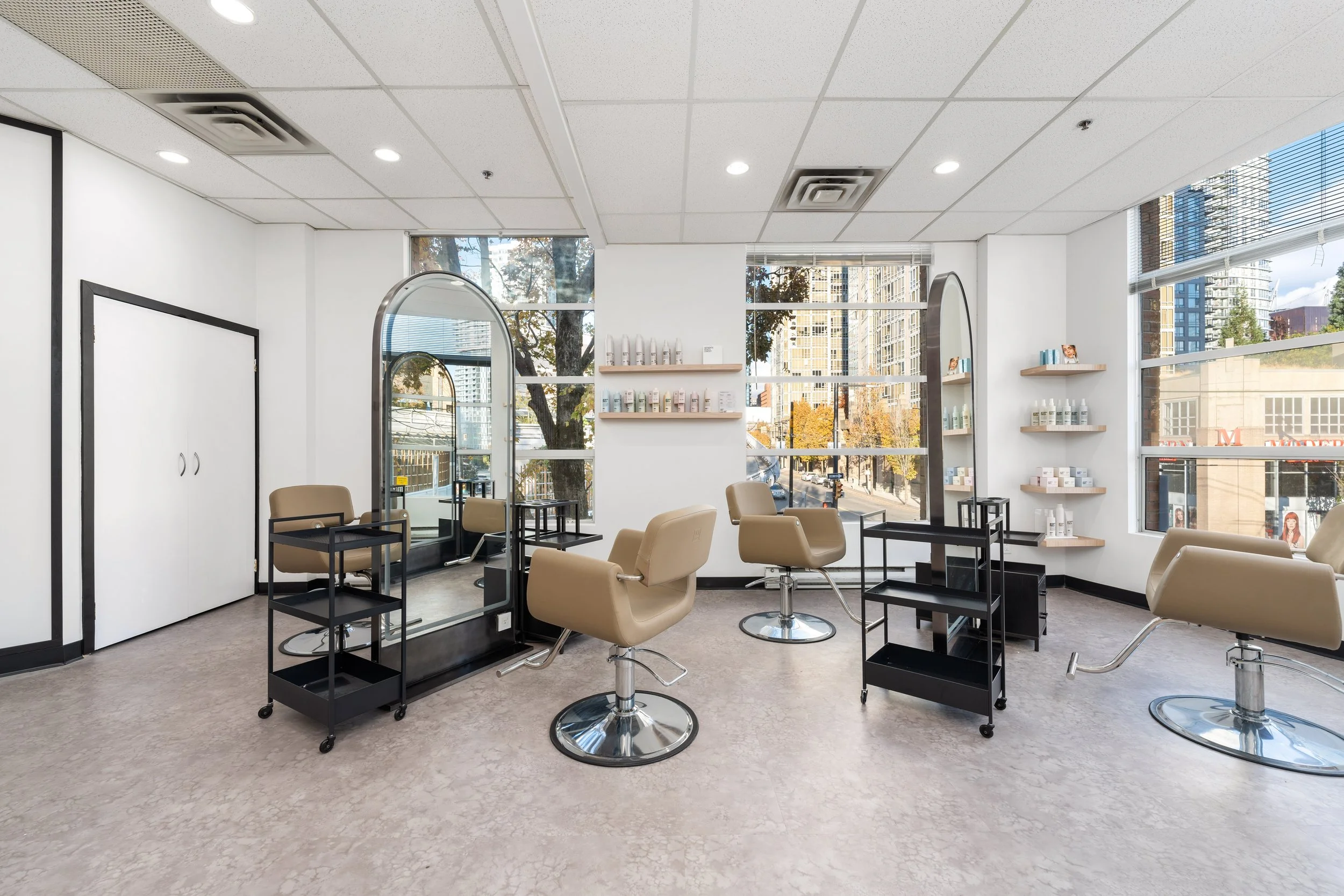 Client enjoying professional beauty treatment at Ax Art Atelier